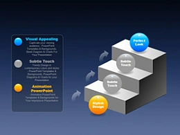 韩国,pptkorea,商务,精美,立体,3D,小球,阶梯,楼梯,步骤,跃阶,进步,发展,历史,跳槽,升迁,箭头,上升