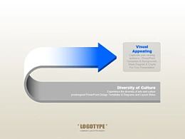 韩国,pptkorea,商务,精美,立体,3D,箭头,返回,折返,拐弯,倒退,回家,退步