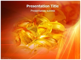 医学医药行业橙色免疫系统PPT模板