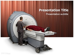 医学医药行业MRI磁共振成像检查PPT模板