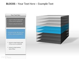 透明层层相叠长方体