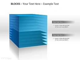 透明层层相叠 长方体