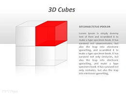 透明立方体的四分之一