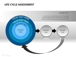 循环流程图 立体圆环