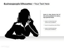 黑人女性客服剪影