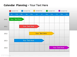 漂亮的多色彩多人安排表