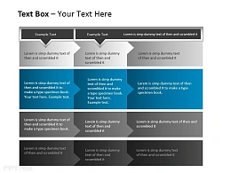 多个箭头文本框组合