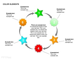 六步骤圆形循环图