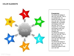 六部分扩散式图示说明