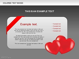 红心立体卡片文字说明