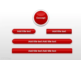 红色圆角立体按钮组