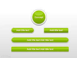 绿色圆角立体按钮组