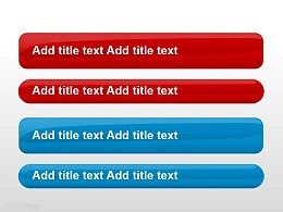 红色蓝色圆角按钮组