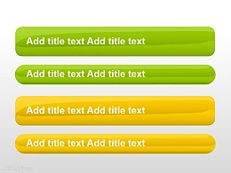 绿色黄色圆角按钮