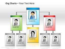 带头像图片的企业组织结构图