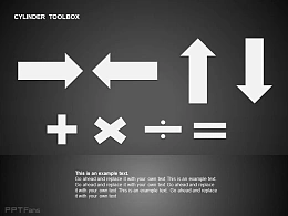 白色数学符号文字说明