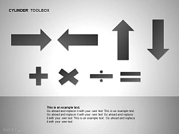 深灰色数学符号文字说明