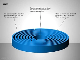 圆形立体迷宫图示三部分说明