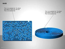 圆形方形立体迷宫图示说明