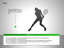 女子网球运动图示