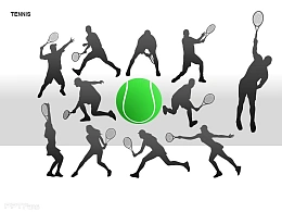 网球运动图示