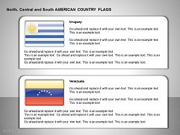乌拉圭、委内瑞拉国旗