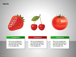 草莓、樱桃、西红柿图示