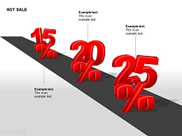 由远及近递增数字百分比