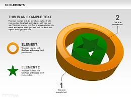 环形星星嵌套图示