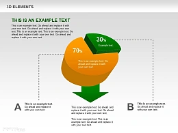 圆柱体百分比图示