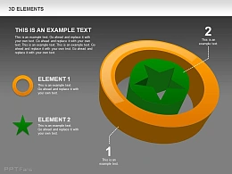 灰色背景环形星星嵌套