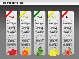 五部分条形排列文字说明