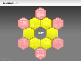 2012日历全彩图示