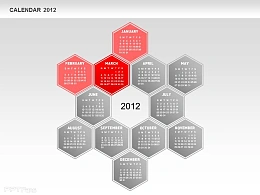2012日历之前三月份