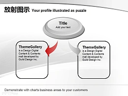 两部分放射图示