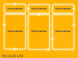 黄色发光并列横向文本列表