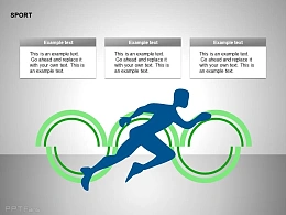 田径比赛插图三部分文字说明