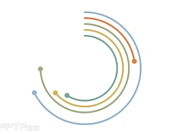 PPT如何制作弧线比较图