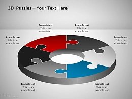 3D圆形拼图全彩图