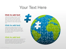 彩色地球立体拼图