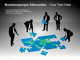 商业剪影之人物拼图