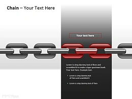 铁链之红色突显