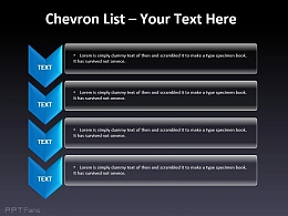 列表说明之四部分箭头向下