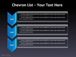 列表说明之三部分箭头向下
