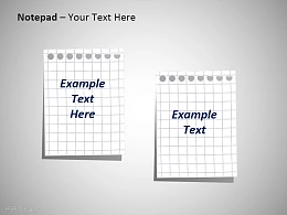双页两栏白色网格笔记本背景板