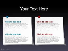 个性便签纸之2部分并列关系