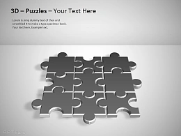 3D拼图之灰色全图