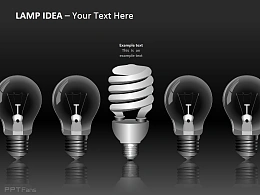 并排灯泡图示之突出重点