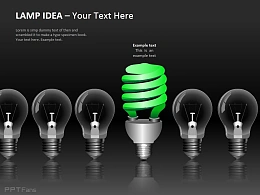 并排灯泡图示之突出重点2