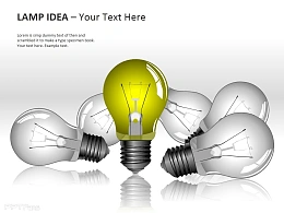 灯泡图示之中心突显